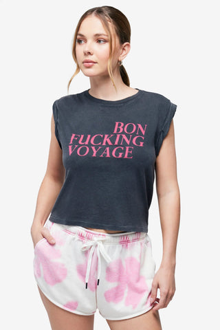 Shop Wildfox Bon Voyage Anabelle Tank Top - Premium T-Shirt from Wildfox Online now at Spoiled Brat 