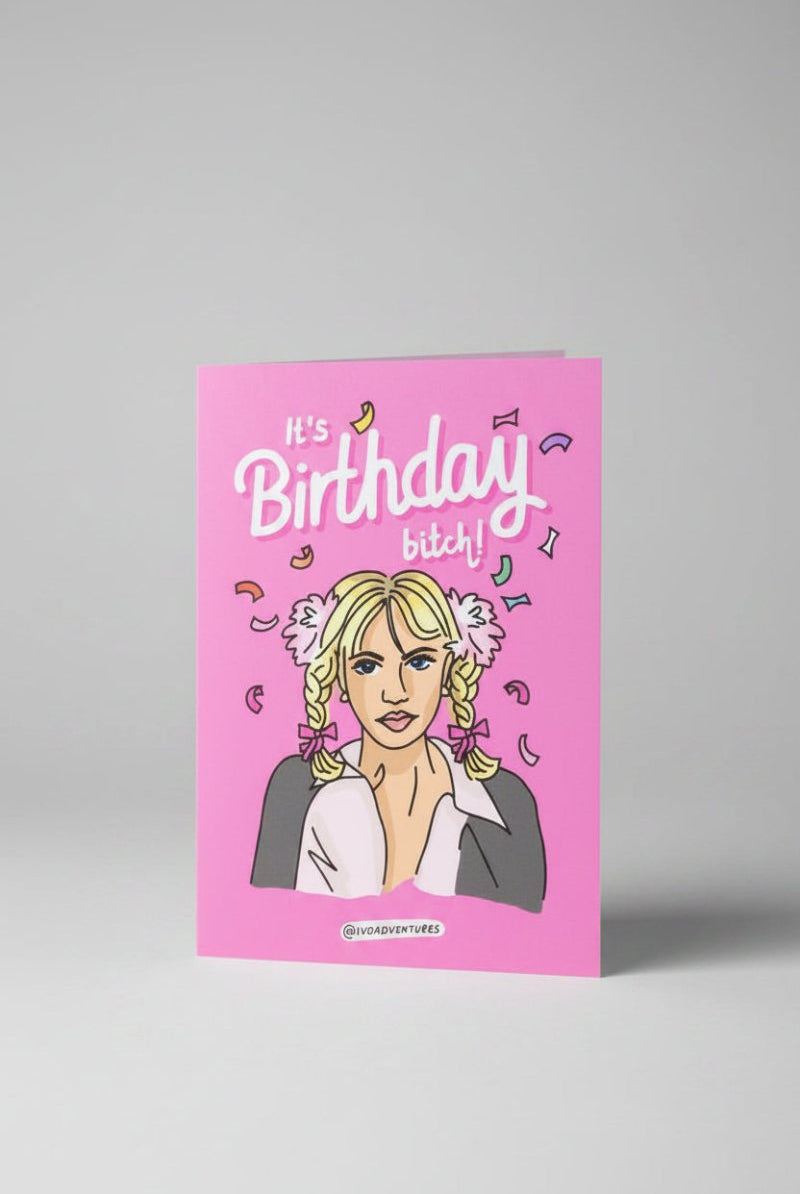 Shop Yeah Bunny Yeah Bunny! Britney Birthday Card Gift Card for women – premium loungewear and festival fashion at Spoiled Brat