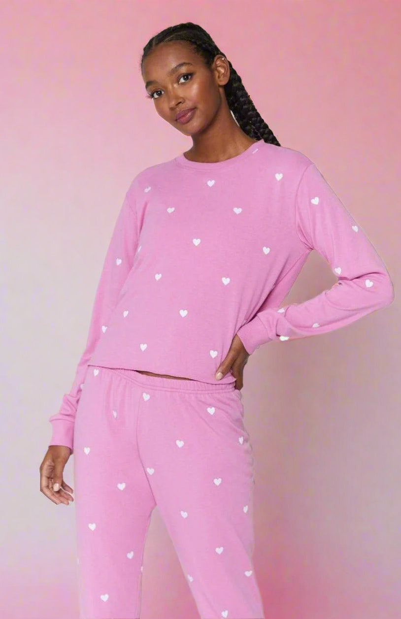 Shop Spiritual Gangster Spiritual Gangster Heart Crop Sweatshirt Sweater for women – premium loungewear and festival fashion at Spoiled Brat