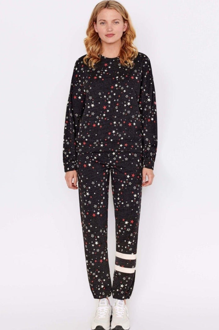 Shop Sundry Sundry Clothing Stars Relaxed Sweatshirt Jumper for women – premium loungewear and festival fashion at Spoiled Brat