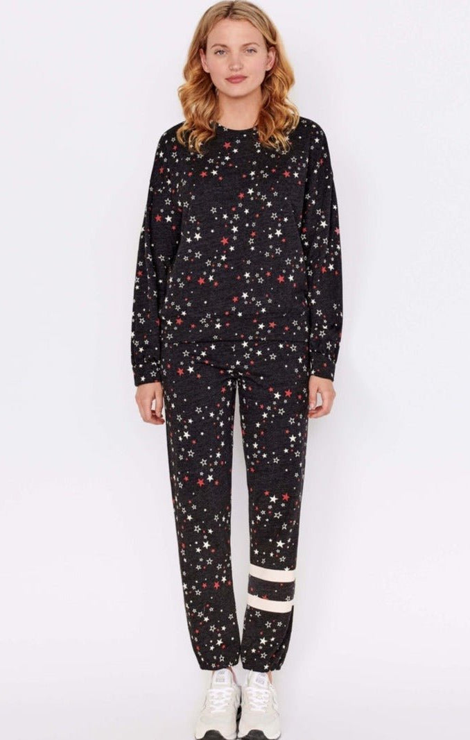 Shop Sundry Sundry Clothing Stars Relaxed Sweatshirt Jumper for women – premium loungewear and festival fashion at Spoiled Brat