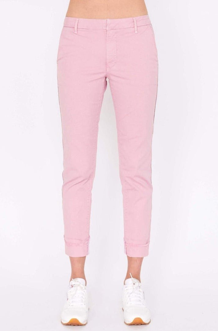 Shop Sundry Sundry Glitter Stripe Roll Up Chino Trousers Trousers for women – premium loungewear and festival fashion at Spoiled Brat