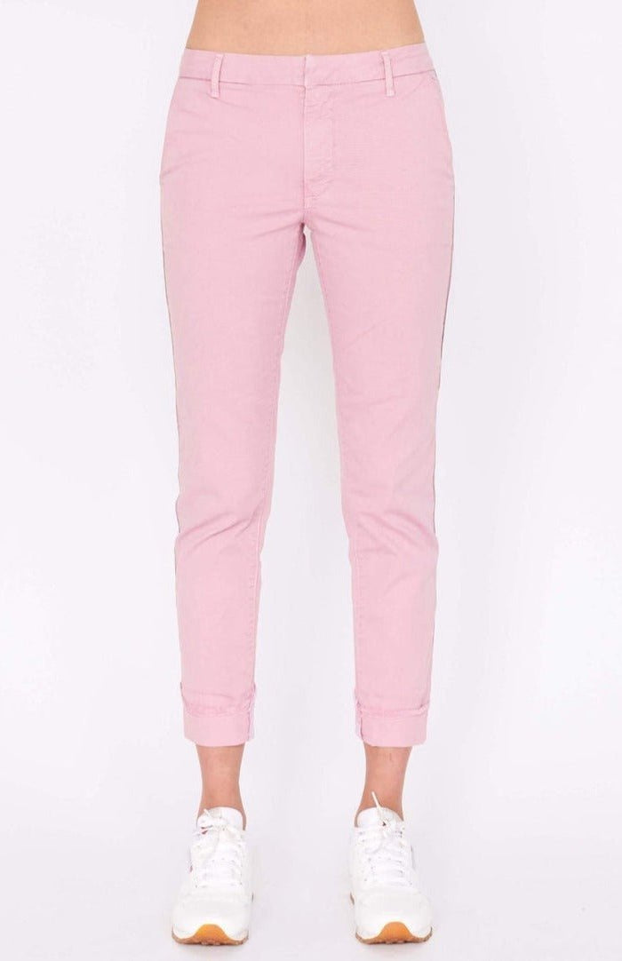 Shop Sundry Sundry Glitter Stripe Roll Up Chino Trousers Trousers for women – premium loungewear and festival fashion at Spoiled Brat