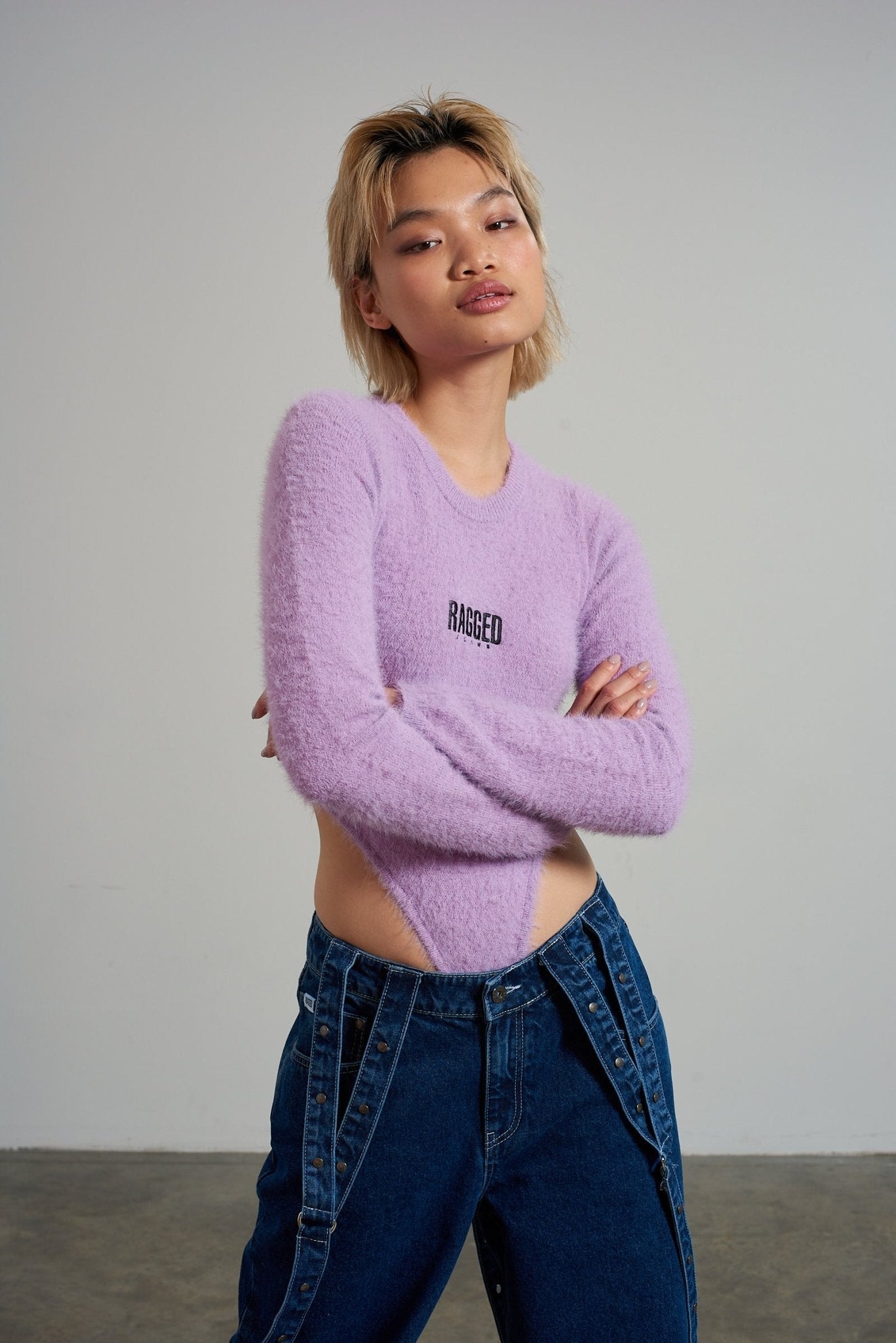 Shop The Ragged Priest The Ragged Priest Lilac Obsessed Bodysuit Bodysuit for women – premium loungewear and festival fashion at Spoiled Brat