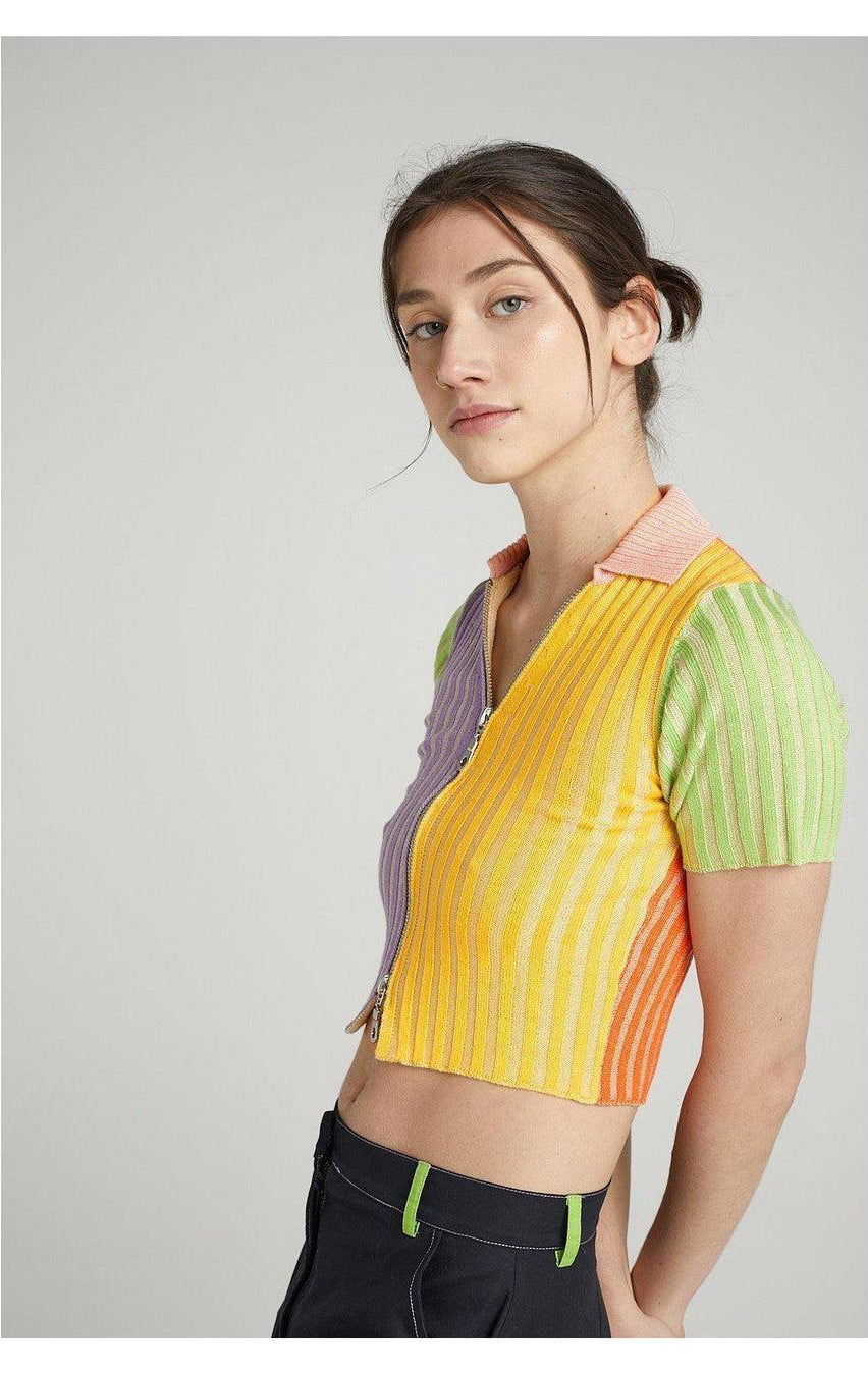 Shop The Ragged Priest The Ragged Priest Shine Knit Top as seen on Chloe Meadows Knit Jumper for women – premium loungewear and festival fashion at Spoiled Brat