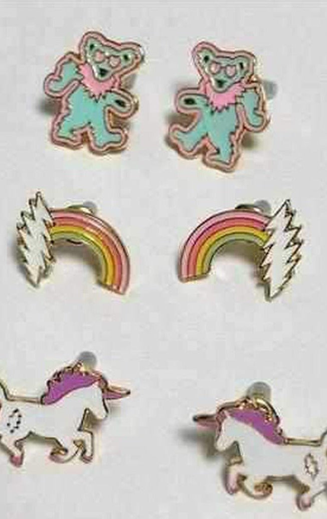 Shop Trixy Starr Trixy Starr x Grateful Dead Earring Set Earrings for women – premium loungewear and festival fashion at Spoiled Brat