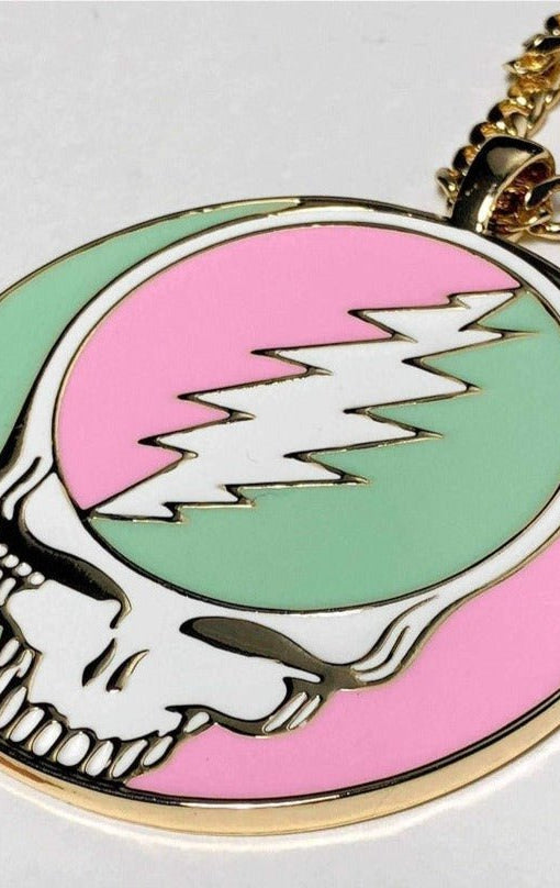 Shop Trixy Starr Trixy Starr x Grateful Dead Pastel Stealie Necklace Necklace for women – premium loungewear and festival fashion at Spoiled Brat