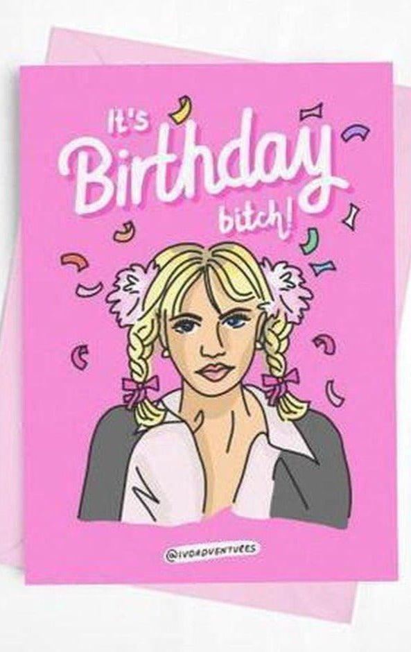 Shop Yeah Bunny Yeah Bunny! Britney Birthday Card Gift Card for women – premium loungewear and festival fashion at Spoiled Brat