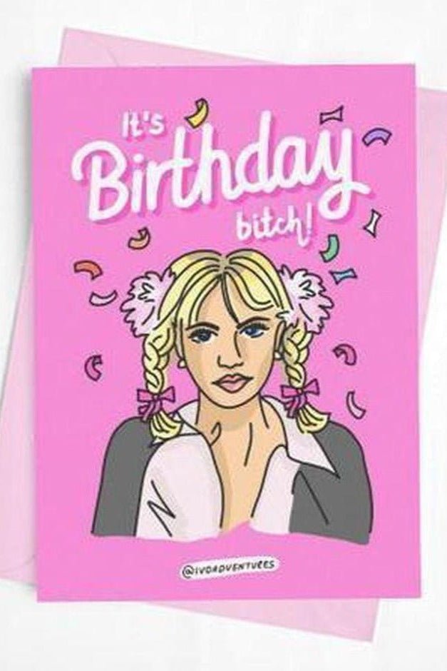 Shop Yeah Bunny Yeah Bunny! Britney Birthday Card Gift Card for women – premium loungewear and festival fashion at Spoiled Brat
