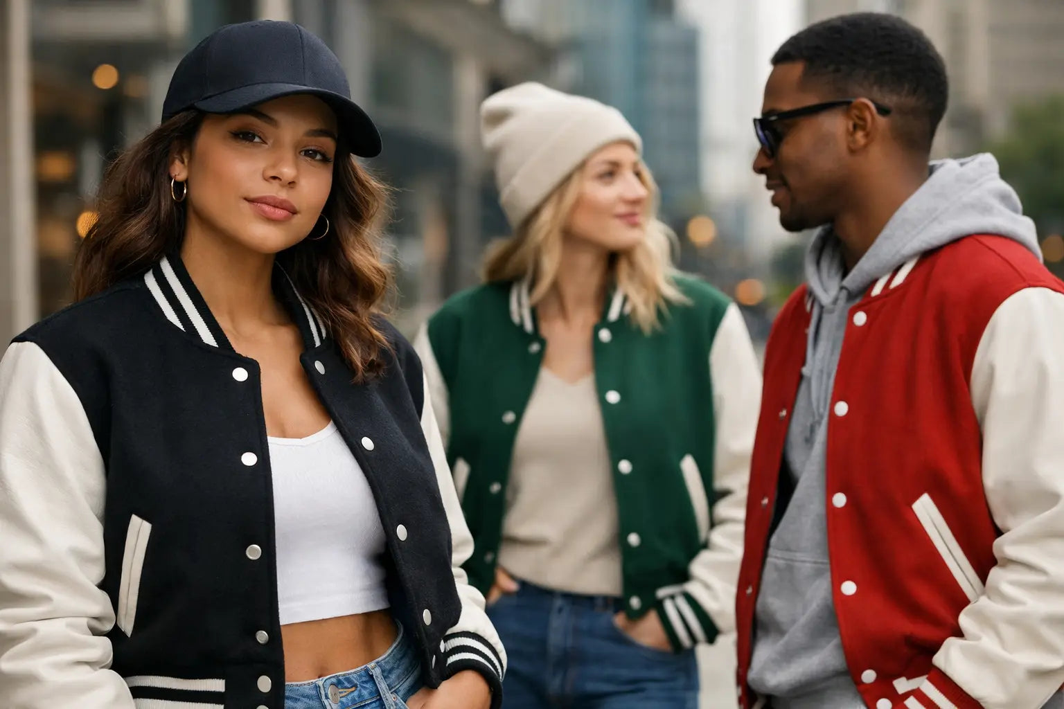 How to Style Varsity Jackets Right Now