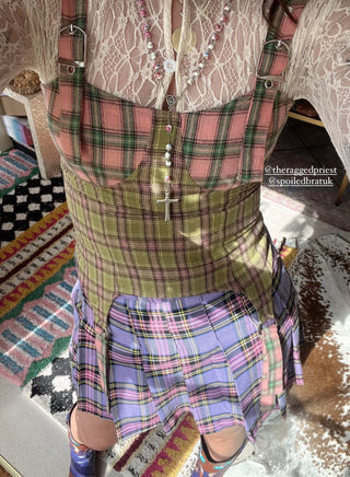 The Ragged Priest Tartan Cami Corset Top - Official The Ragged Priest Stockist 