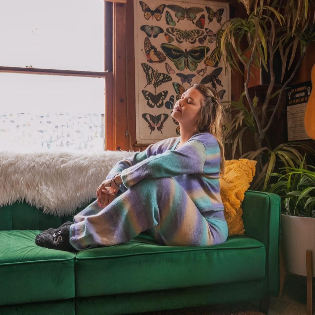 Nicole Kay Clark chills in Beach Riot Loungewear