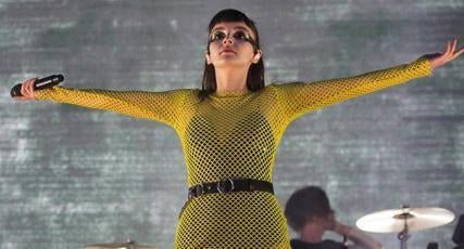 Lauren Mayberry CHVRCHES Wears our New Girl Order Maxi Dress-Spoiled Brat