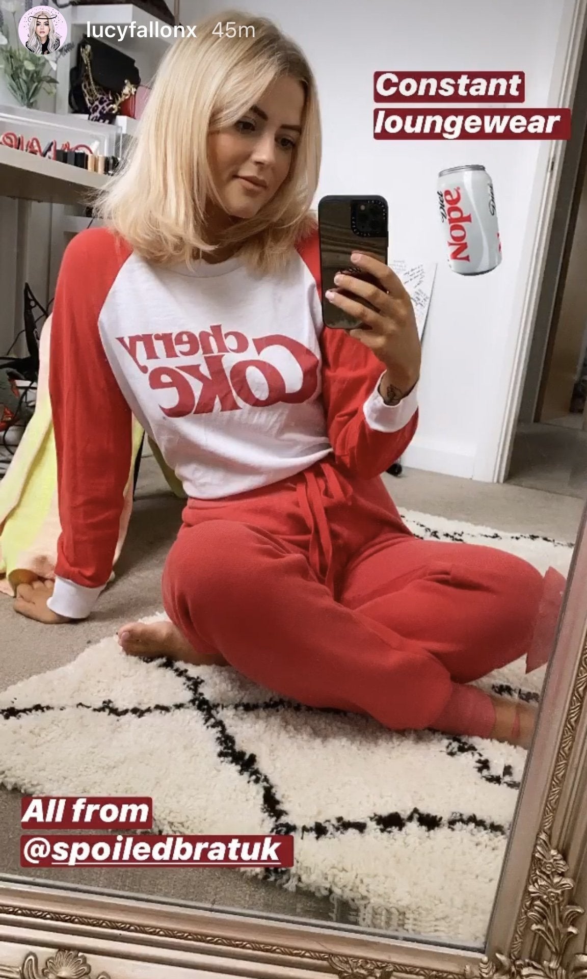 Lucy Fallon wears Wildfox - Spoiled Brat 