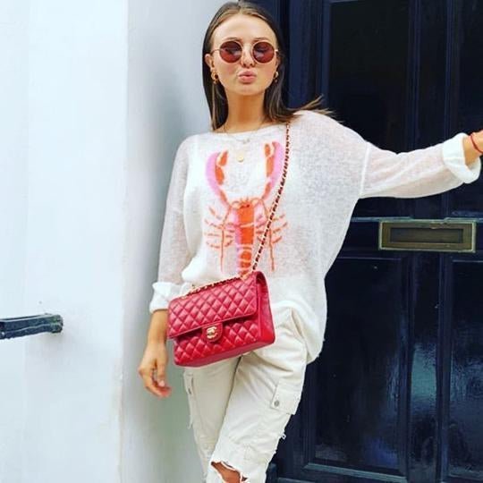 MIC Star Mimu Bouchard wears Wildfox Lobster Jumper - Spoiled Brat 