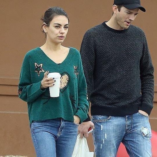Mila Kunis wears Wildfox Clementine Sweater - Spoiled Brat 
