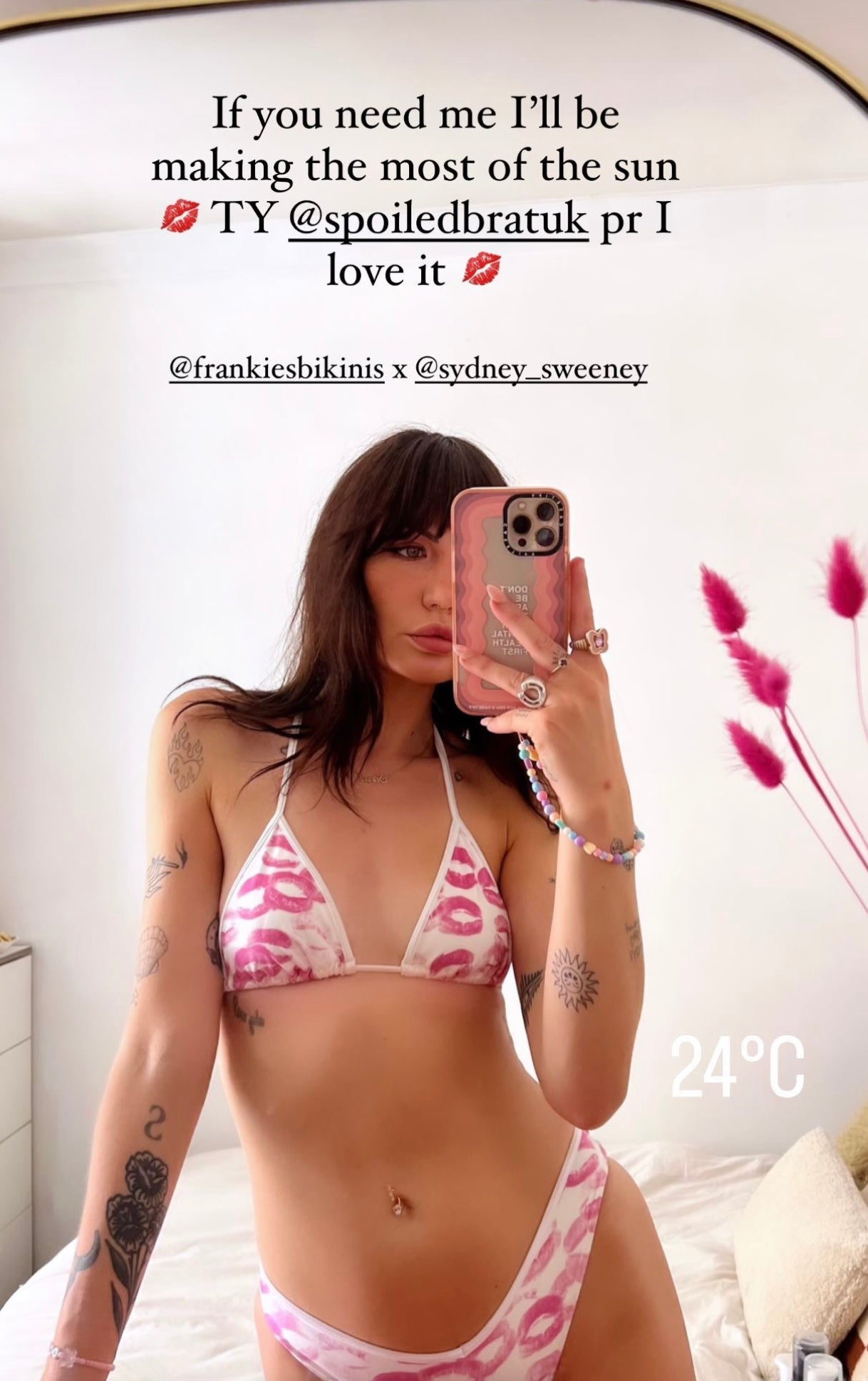 Sarah Louise Thomas in Frankies Bikinis x Sydney Sweeney