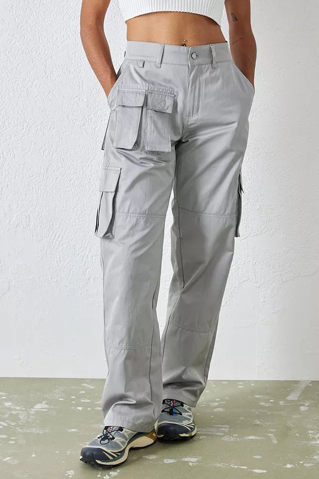 Y2K Low Rise Cargo Pants - Spoiled Brat 