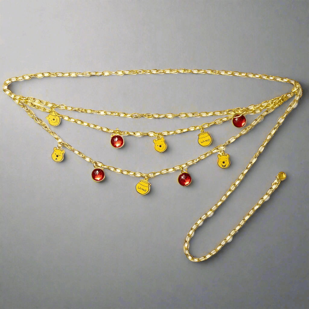 Buckle Down Products Winnie the Pooh Charm Chain Belt Belt by Buckle Down Products as seen on celebrities