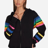 Lauren Moshi Hezly Butterfly Stripes Hoodie - Spoiled Brat