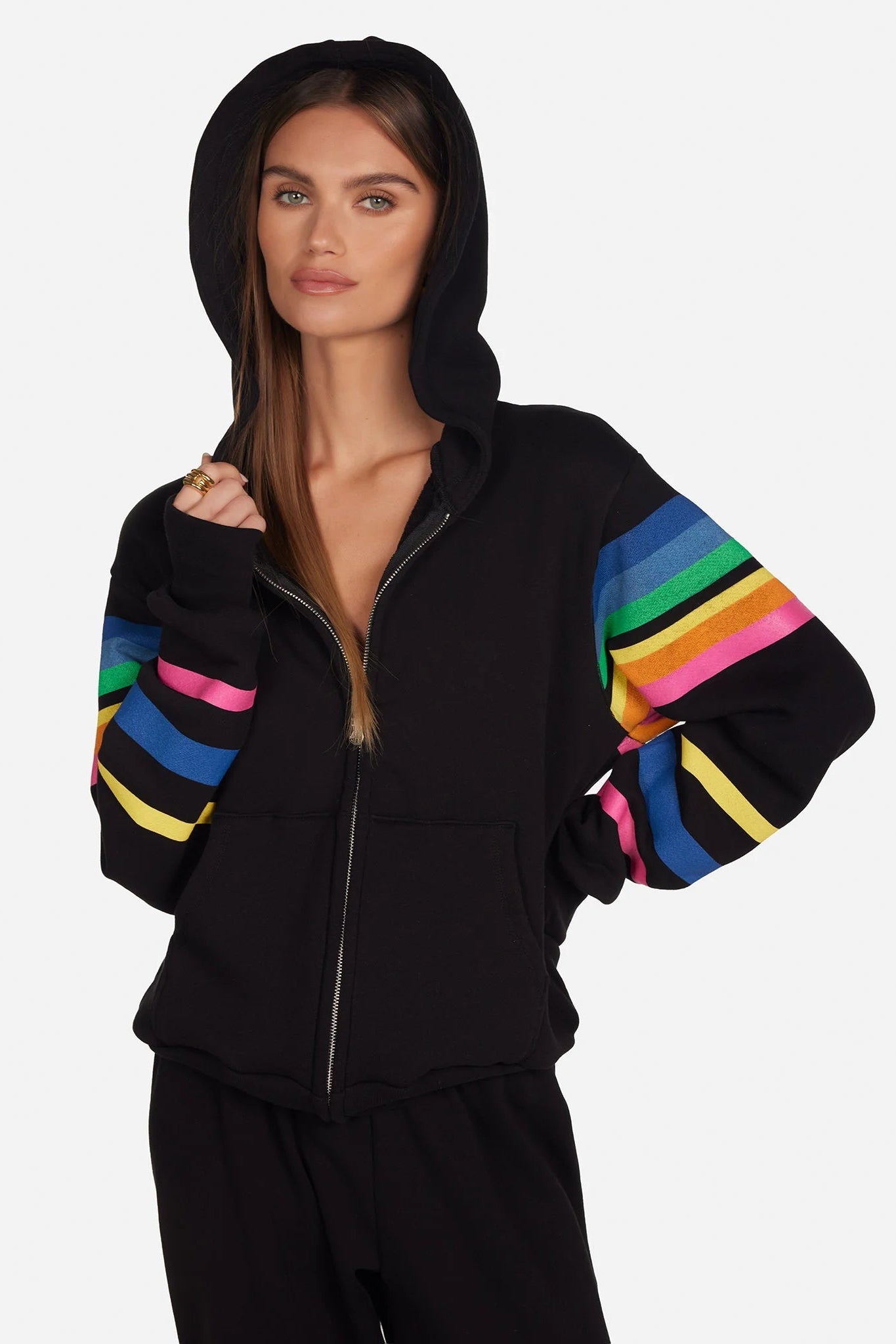 Lauren Moshi Hezly Butterfly Stripes Hoodie - Spoiled Brat