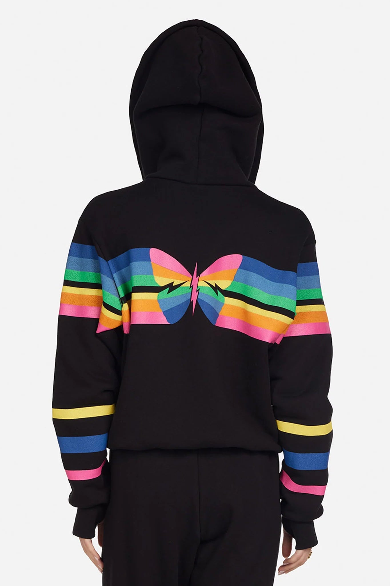 Lauren Moshi Hezly Butterfly Stripes Hoodie - Spoiled Brat