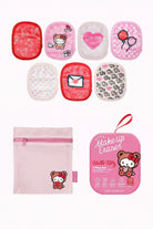 Makeup eraser set with Hello Kitty design on a white background