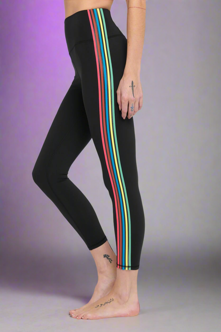 Shop Spiritual Gangster Spiritual Gangster Ada Stripe Leggings online at Spoiled Brat