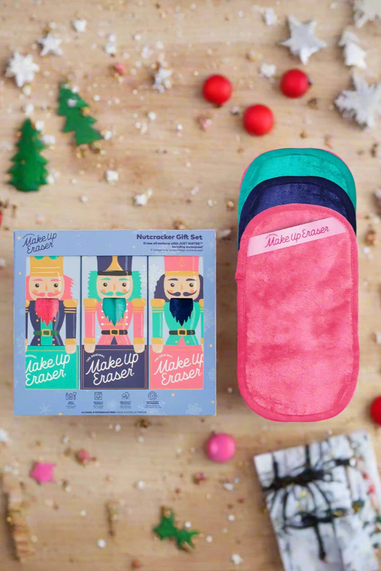 Shop Makeup Eraser Makeup Eraser Nutcracker 3pc Mini PRO Holiday Set online at Spoiled Brat