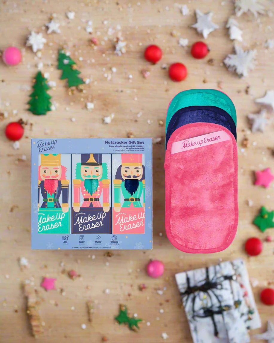 Shop Makeup Eraser Makeup Eraser Nutcracker 3pc Mini PRO Holiday Set online at Spoiled Brat