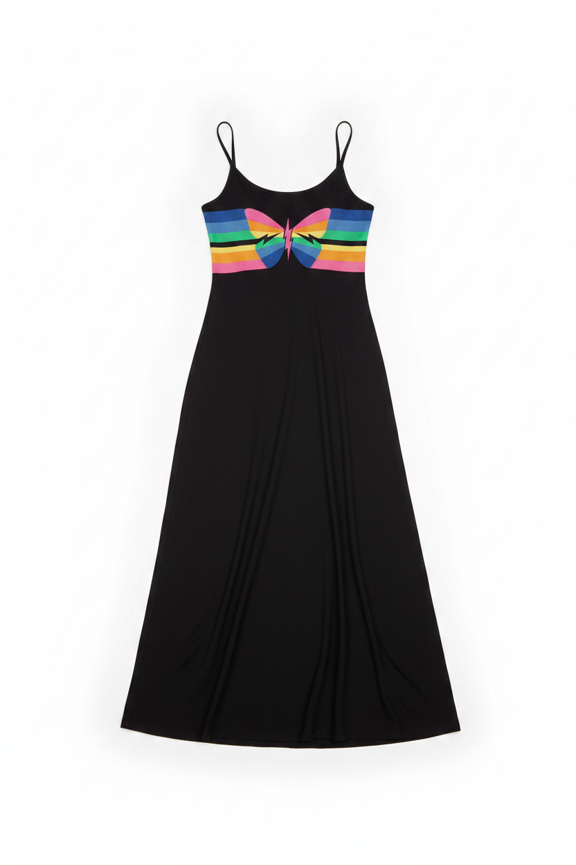 Lauren Moshi Berna Butterfly Stripes Maxi Dress - Spoiled Brat