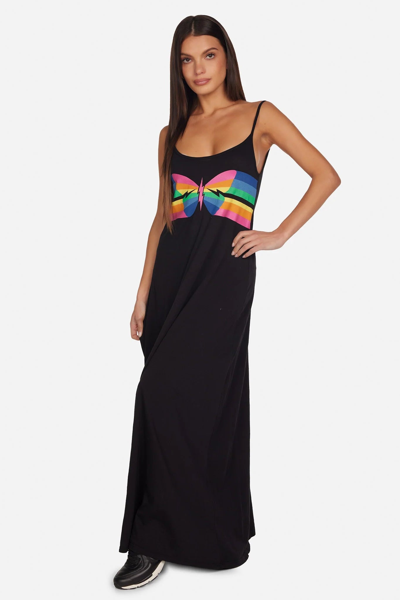 Lauren Moshi Berna Butterfly Stripes Maxi Dress - Spoiled Brat
