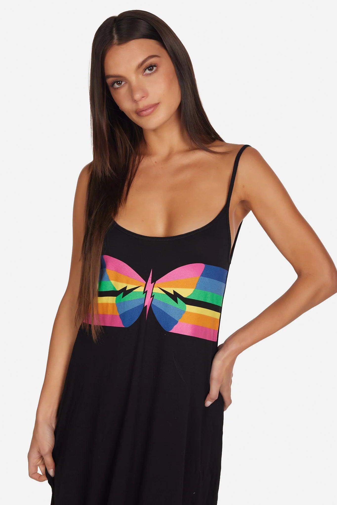 Lauren Moshi Berna Butterfly Stripes Maxi Dress - Spoiled Brat