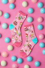 Shop Sock Candy Sock Candy Retro Sweets Sheer Crew Sock online at Spoiled Brat