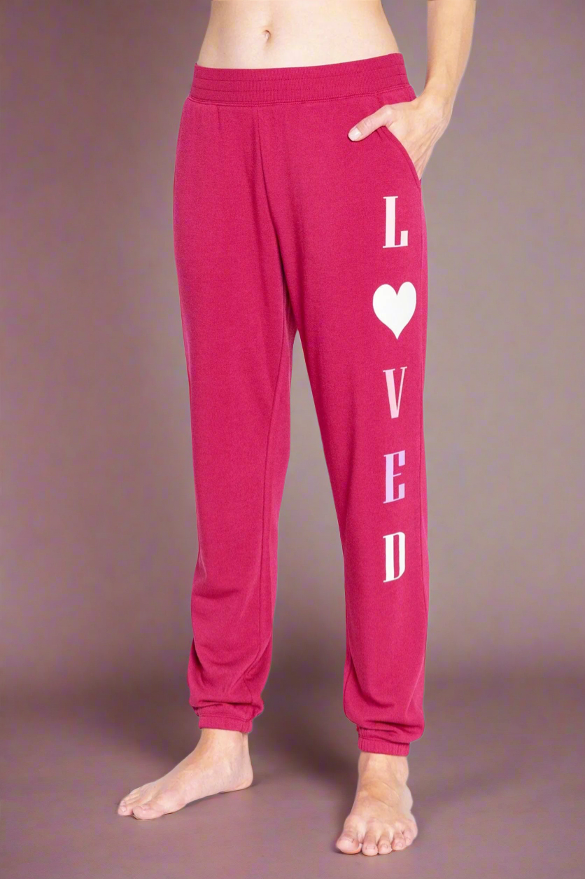 Shop PJ Salvage PJ Salvage Feeling Loved Sweatpants online at Spoiled Brat