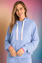 PJ Salvage Choose Happy Long Sleeve Hooded Top Hooded Sweatshirt by PJ Salvage as seen on celebrities
