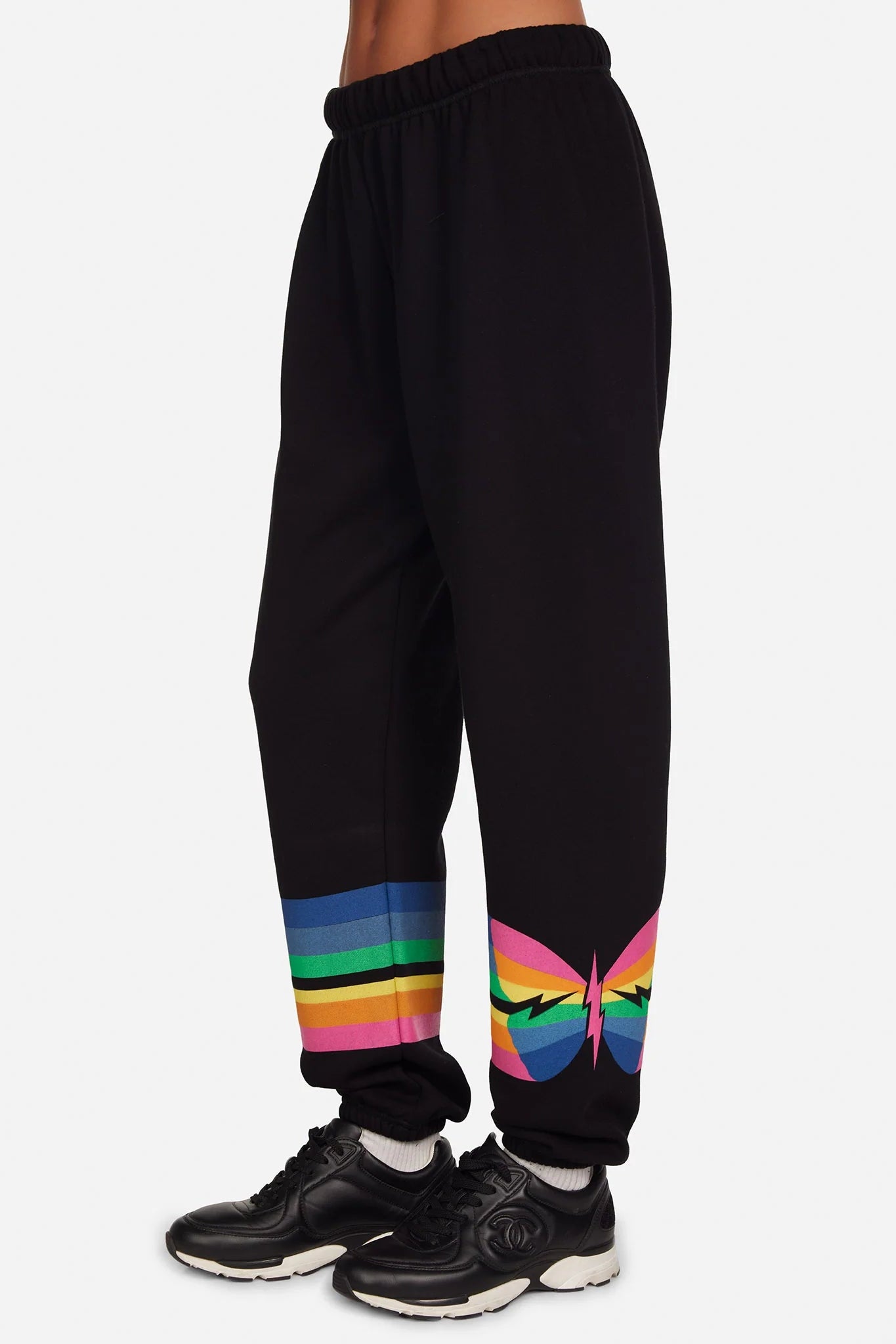Lauren Moshi Tanzy Butterfly Stripes Joggers - Spoiled Brat