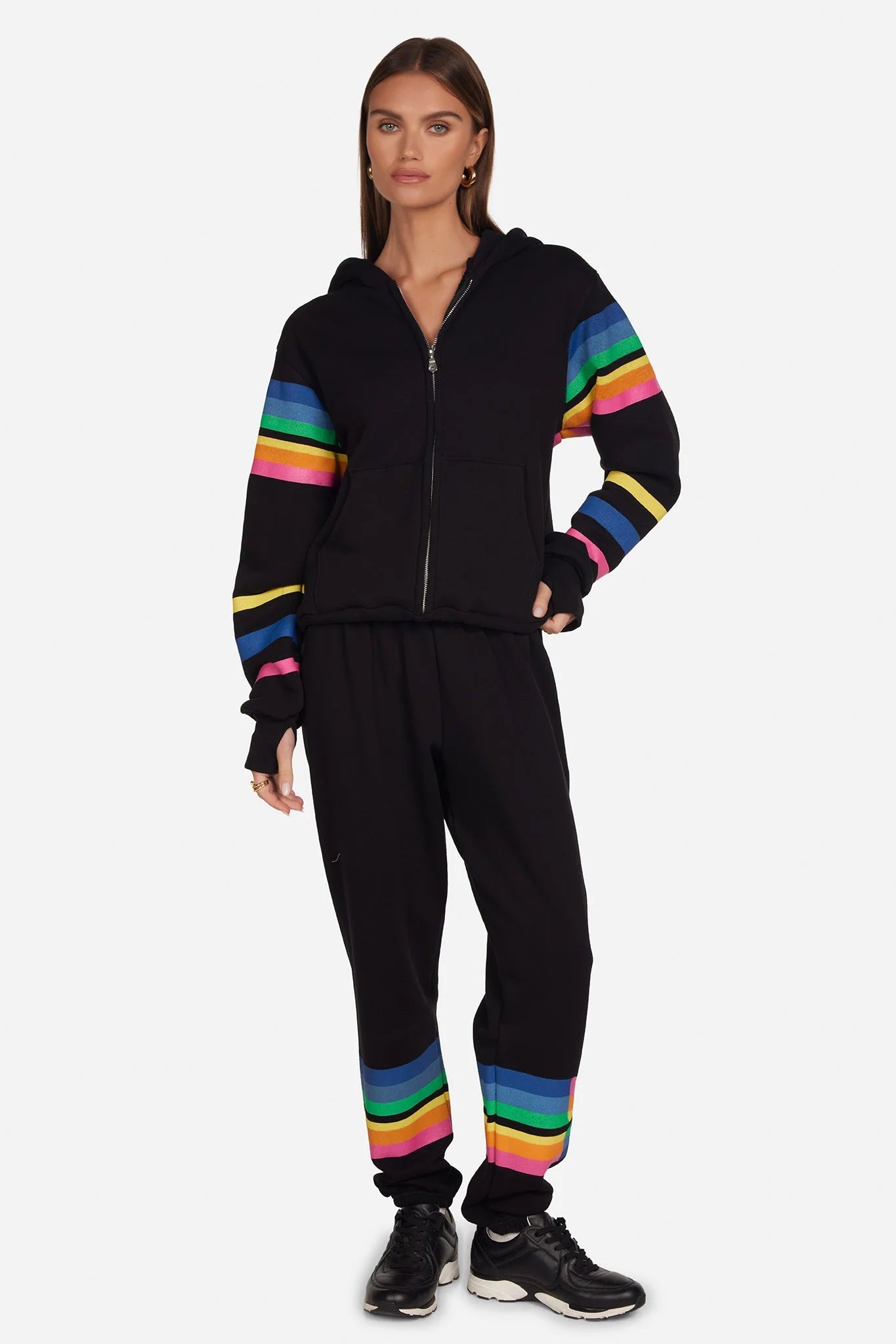 Lauren Moshi Hezly Butterfly Stripes Hoodie - Spoiled Brat