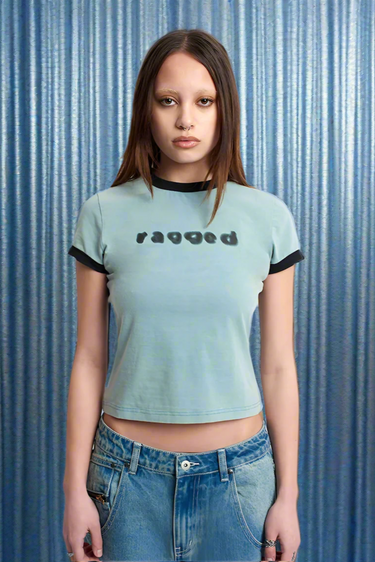 Shop The Ragged Priest The Ragged Priest Blur Baby Tee online at Spoiled Brat