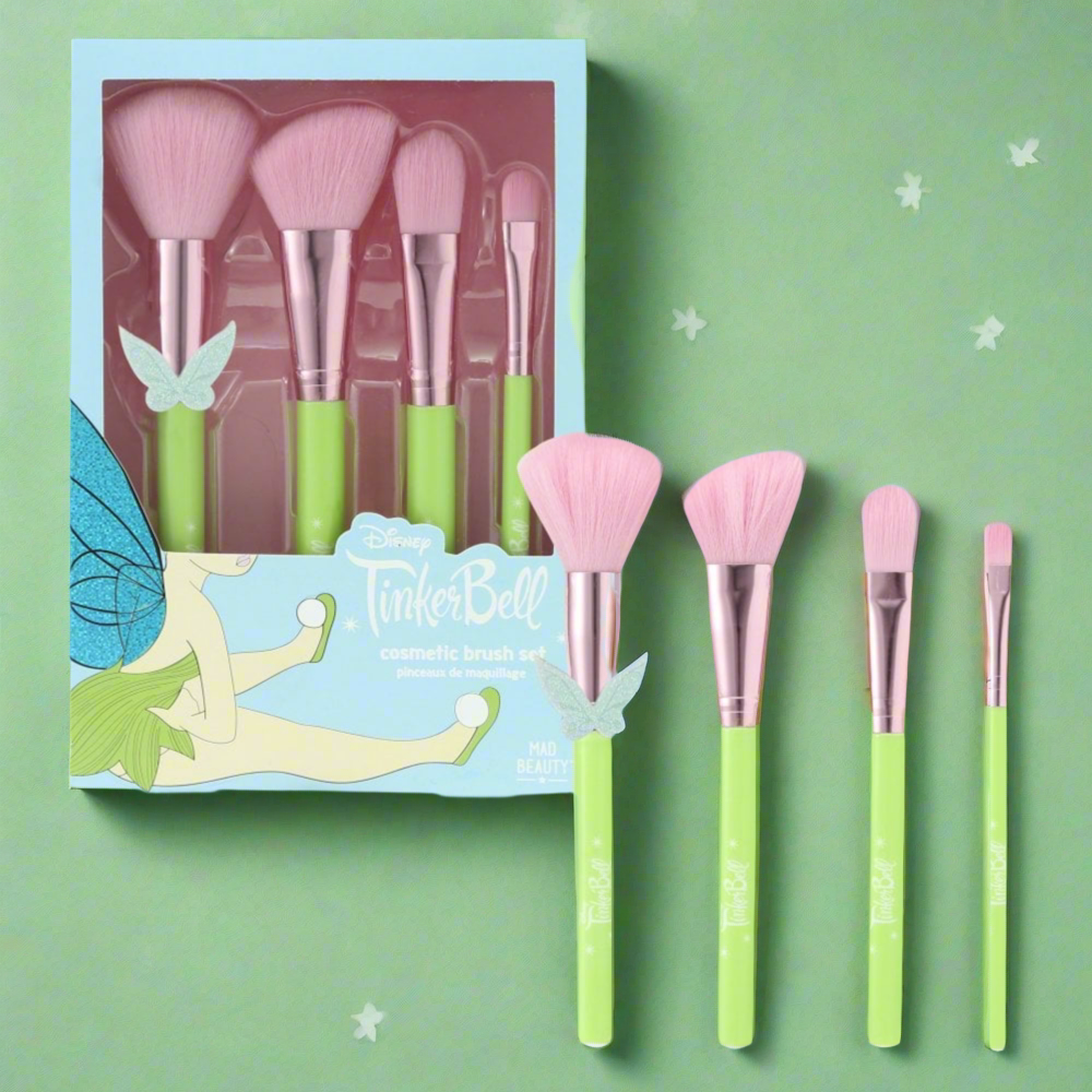 Shop Mad Beauty Disney Tinks Pixie Perfection Cosmetic Brush Set online at Spoiled Brat