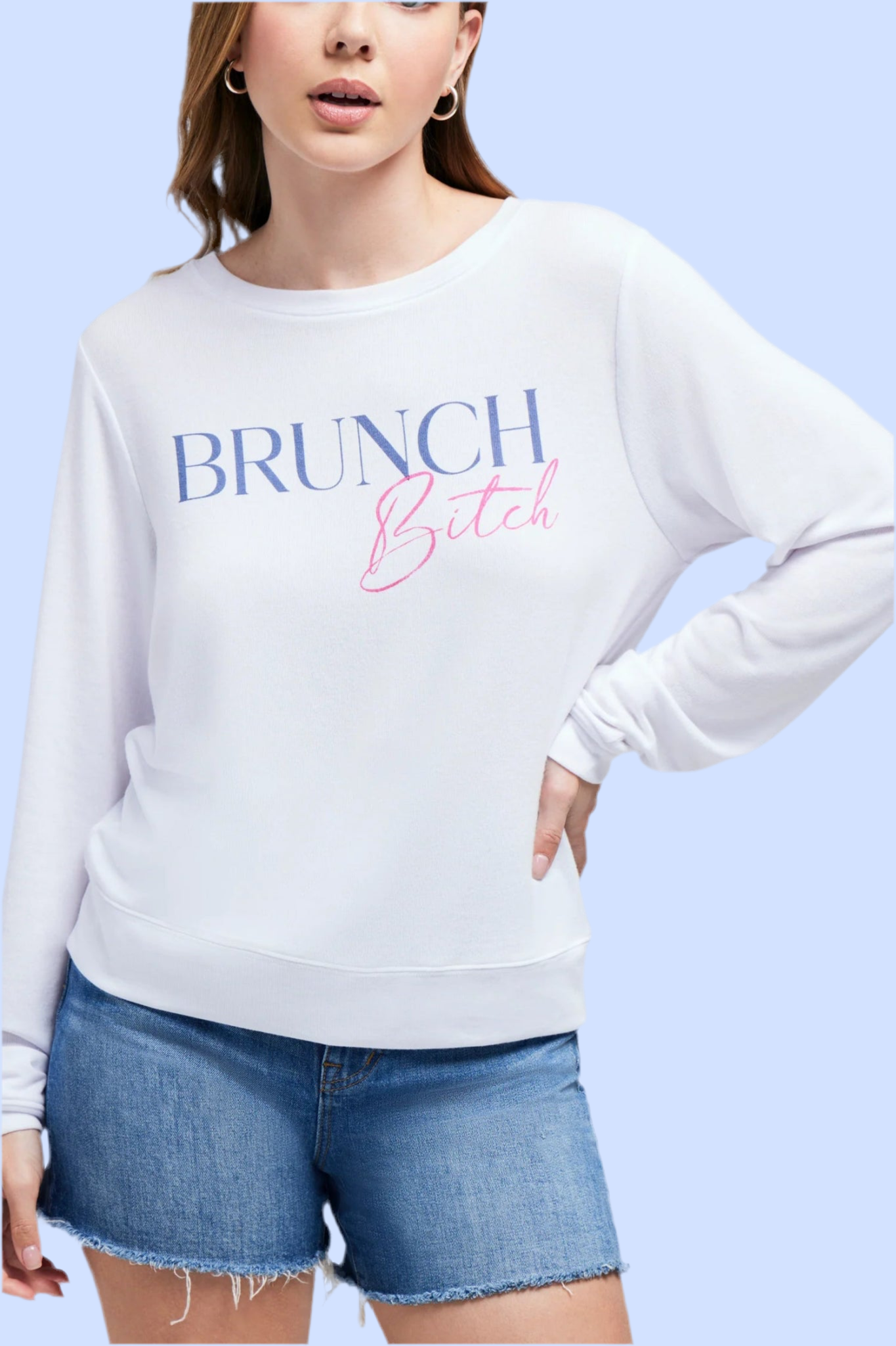 Shop Wildfox Wildfox Brunch Bitch Baggy Beach Jumper online at Spoiled Brat