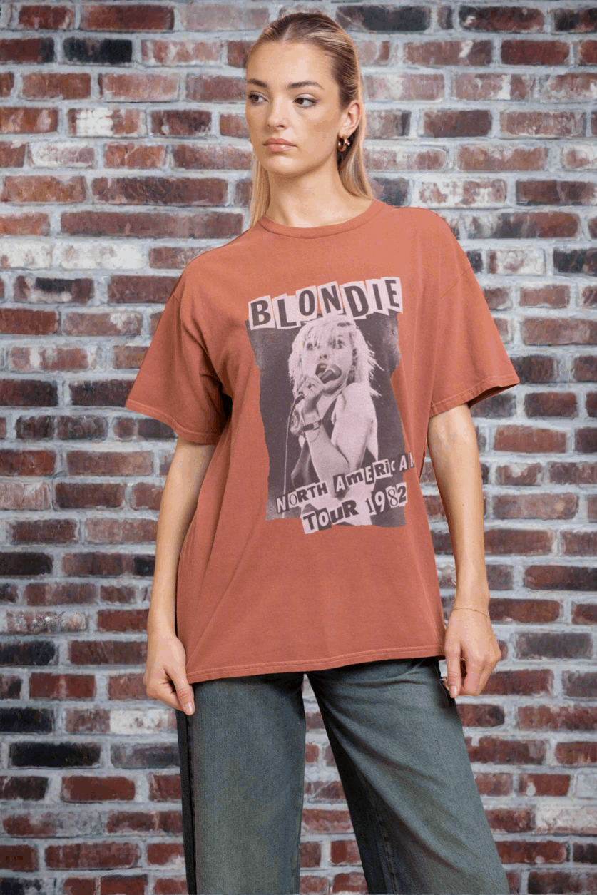 Daisy Street Blondie Washed Tyler Tee T-Shirts by Daisy Street as seen on celebrities