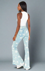 Shop Show Me Your Mumu Show Me Your Mumu Berkeley Star Bells Flared Jeans online at Spoiled Brat