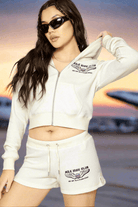 Boys Lie Spread Your Wings Thermal Zip Up Hoodie Hooded Sweatshirt by Boys Lie as seen on celebrities