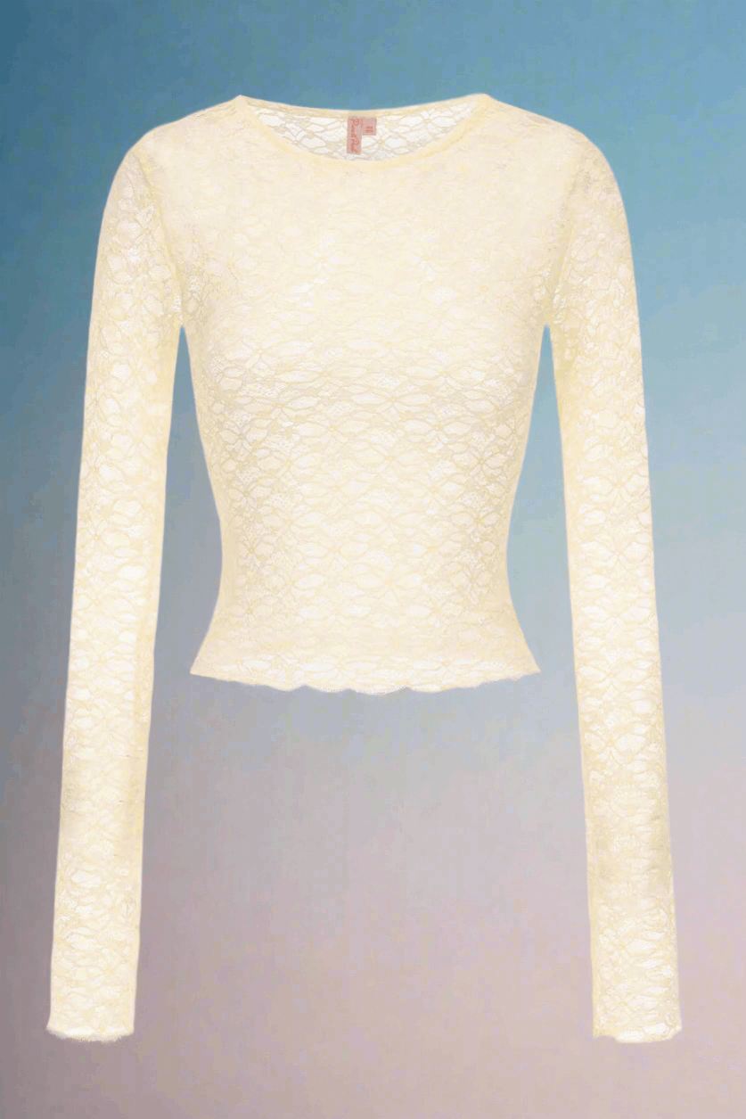 Pixie & Peach Buttercup Lace Long Sleeved Top