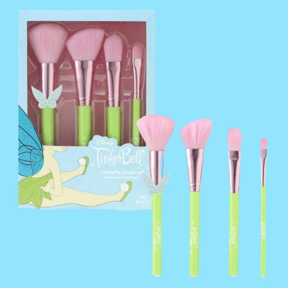 Shop Mad Beauty Disney Tinks Pixie Perfection Cosmetic Brush Set online at Spoiled Brat