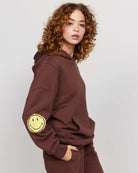 Samii Ryan Smiley® Oversized Hoodie Hooded Sweatshirt by Samii Ryan as seen on celebrities