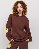 Samii Ryan Smiley® Oversized Hoodie Hooded Sweatshirt by Samii Ryan as seen on celebrities