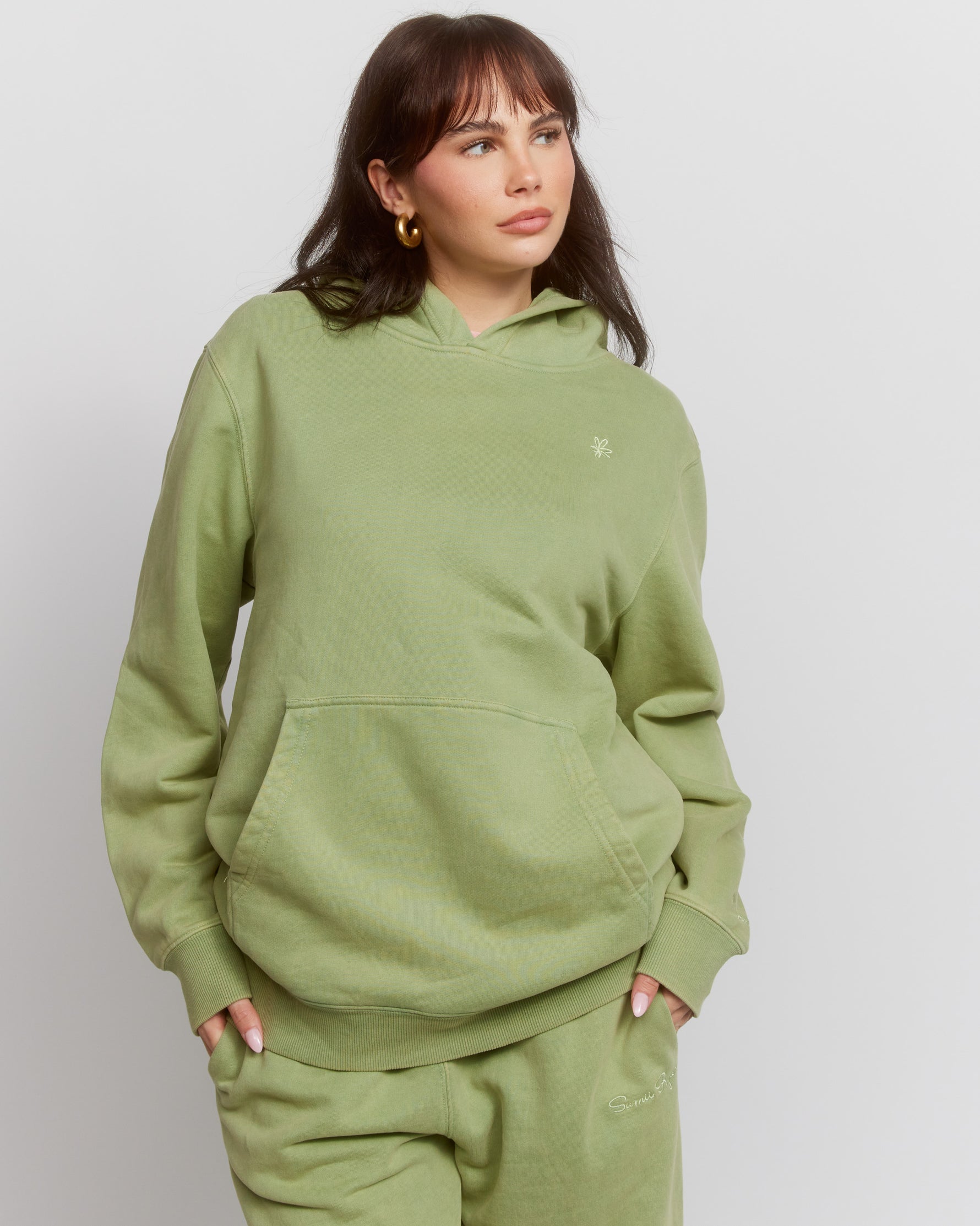 Shop Samii Ryan Samii Ryan Olive Hoodie online at Spoiled Brat