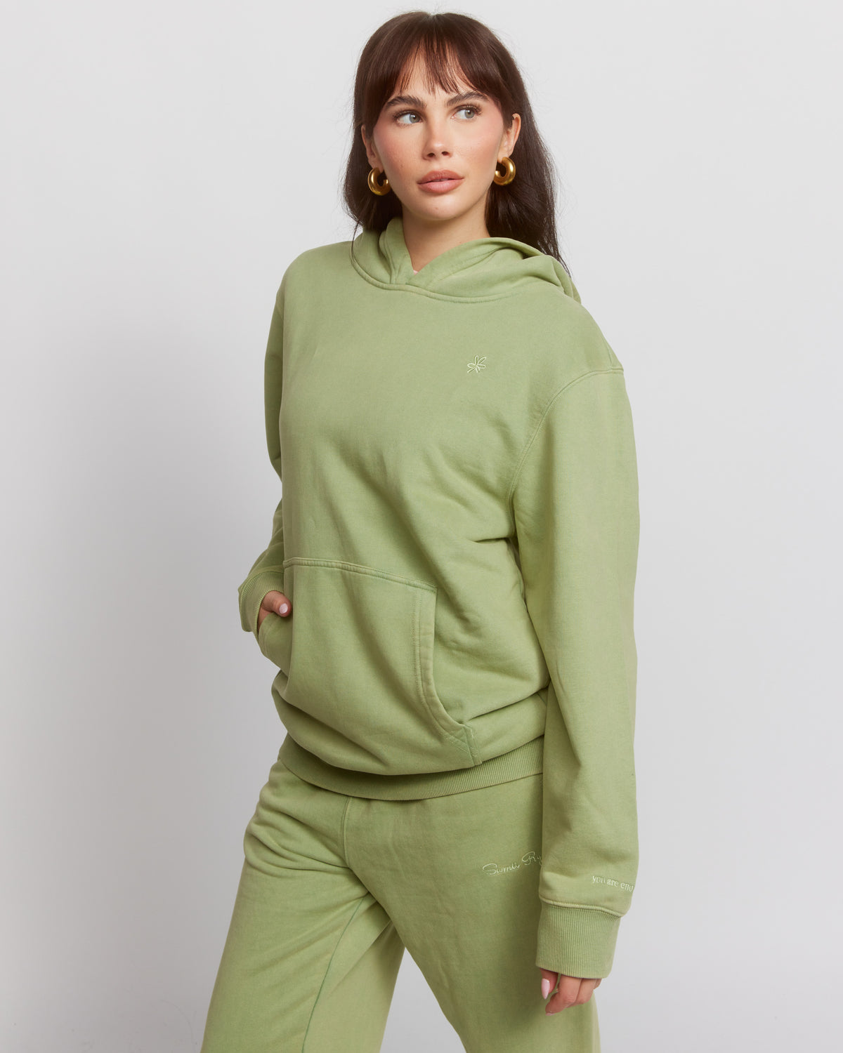 Shop Samii Ryan Samii Ryan Olive Hoodie online at Spoiled Brat